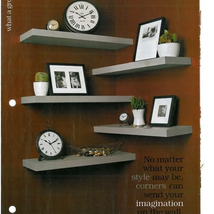 Rak Kayu Ambalan Dinding Serbaguna Rak Furniture Ambalan Decorasi Rumah balkon natural kayu 1