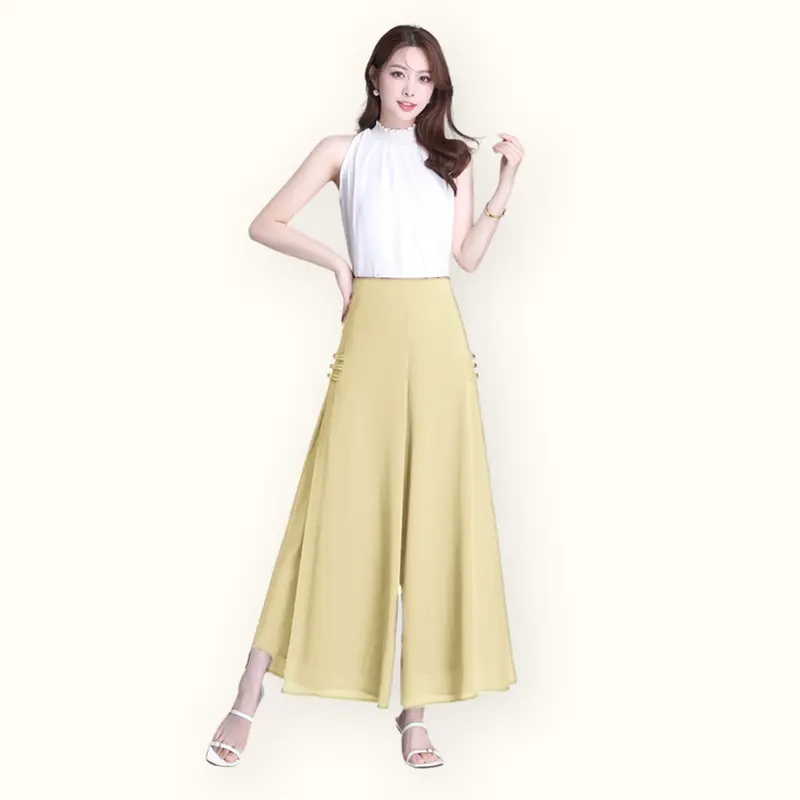 Celana Panjang Sifon wanita gaya korea cantik dan elegan - Jfashion Vista 7