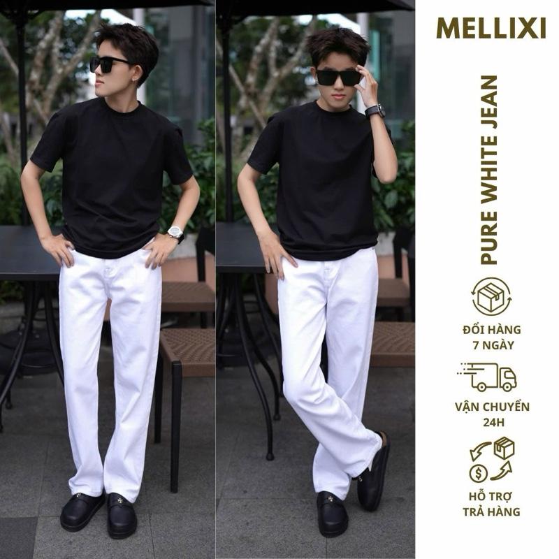 Quần suông ống rộng nam nữ unisex ống rộng hottren phong cách trẻ trung Pants Denim Jean Menswear đi tiệc nền tảng Women