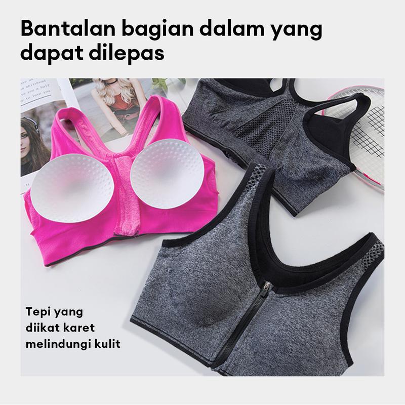 Bh Bra Push Up Style  Busa Tipis Motif Polos  Seamless  Pakaian Dalam Wanita High Quality Dewasa Remaja Nyaman Dipakai Setiap Hari Ritsleting Depan Pakaian Dalam Olahraga Terbaru 2023 4
