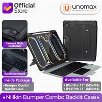 Gambar Keyboard Case iPad Pro 11" / 13" (M5/M4) Nillkin Bumper Combo Backlit Version Flip Camera Cover Slide Stand Casing - Black, iPad Pro 11" (M5/M4) dari unomax Kota Bekasi 1 Tokopedia