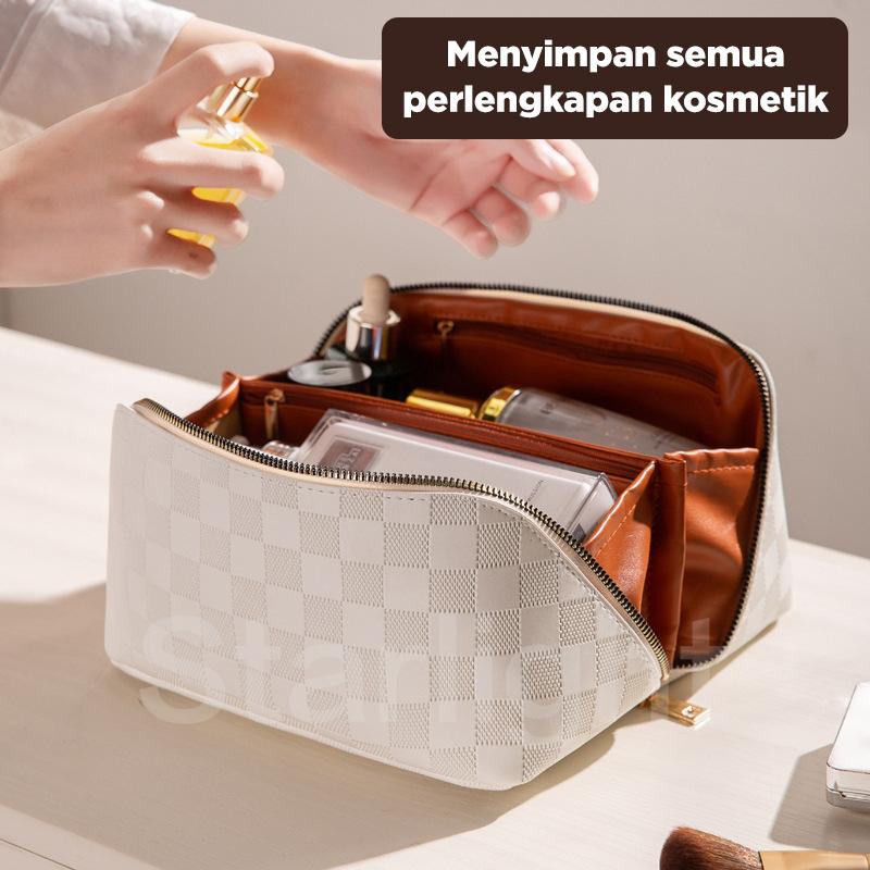 Product Introduction of Starlight Tas Kosmetik PU Women Travel Make Up Organizer Bag Pouch Cosmetic Bag Tas Kosmetik Model Sekat HSB241 12