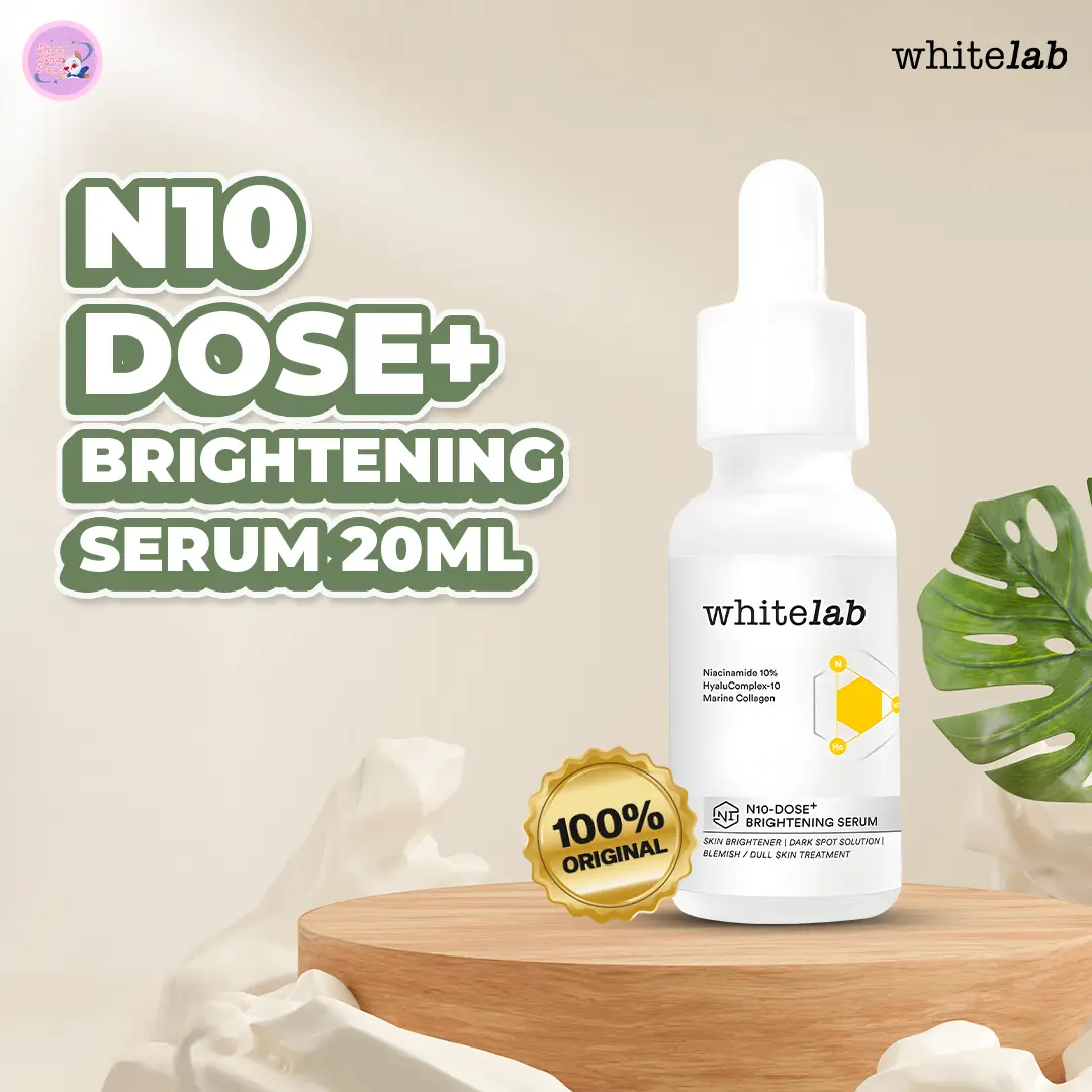 WHITELAB - N10 DOSE+ BRIGHTENING SERUM   Tetes Wajah 20ML Niacinamide