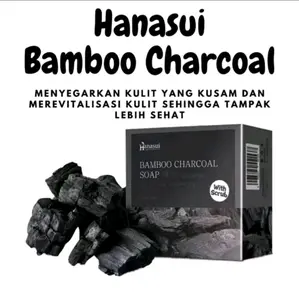 sabun hannasui bamboo charcoal soap 60gr / sabun pembersih wajah