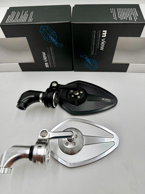  Gương chiếu hậu xe máy kiểng CNC mivew M6 kính trắng hàng xịn  Gắn Trái Hoặc phải đều được  