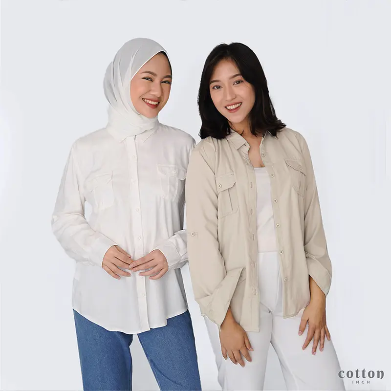 Cotton Inch - Panama Kemeja Basic Baju Atasan Katun 0