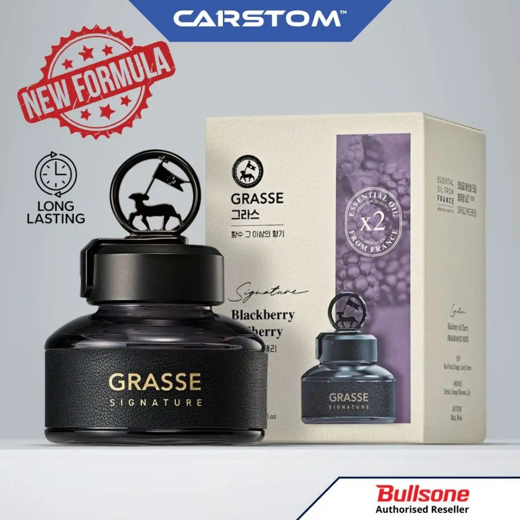 Bullsone Grasse Signature Essential Oils, Home & Car air diffuser Blackberry & Cherry 110ML