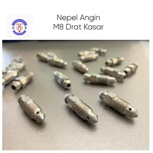 Murah COD Baut Nepel Angin M8 Universal – Kaliper Cakram Drat Kasar Semua Motor