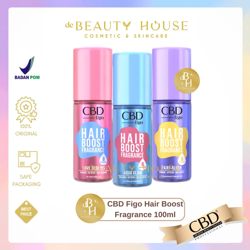 CBD Figo Hair Boost Fragrance 100ml | Fairy Blush | Aqua Glow | Love Blooms 0