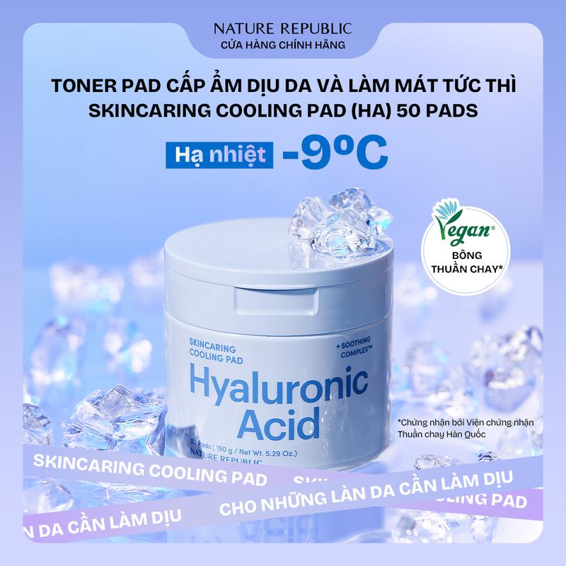 PHÂN LOẠI TONER PAD NATURE REPUBLIC CẤP ẨM LÀM DỊU DA VÀ DƯỠNG SÁNG LÀM ĐỀU MÀU DA 150G 50