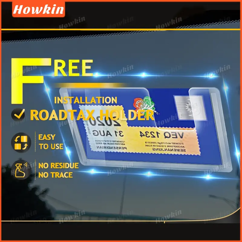 Exclusive Removable Traceless Roadtax Holder Roadtax Sticker