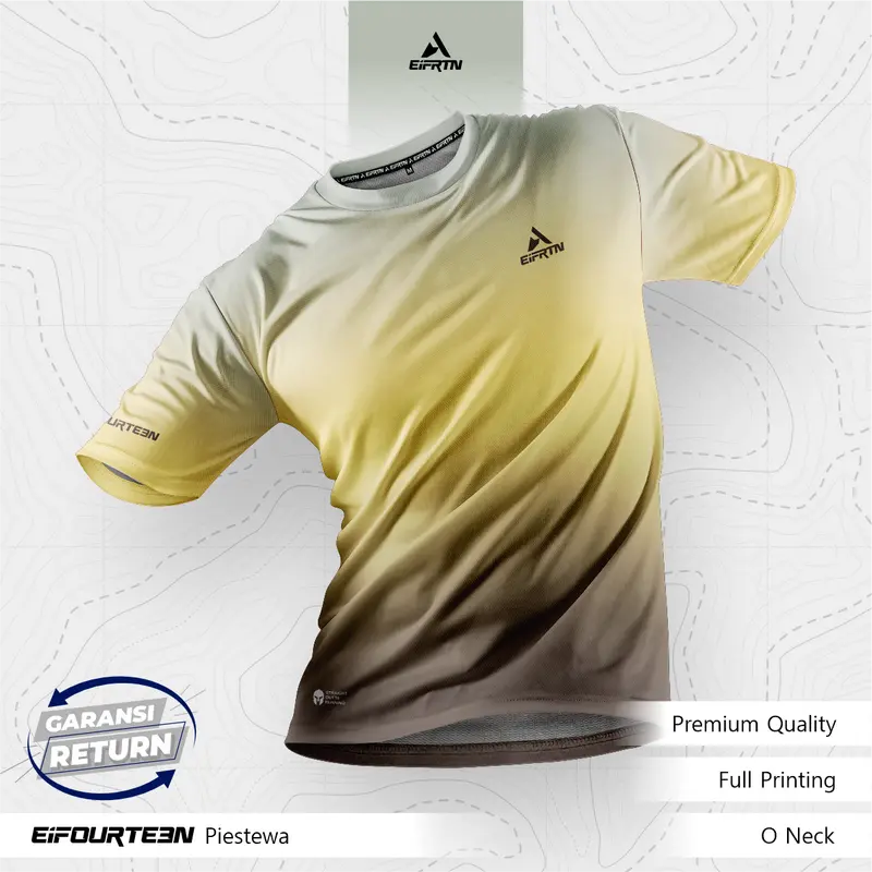 EiFRTN Baju Kaos Jersey Olahraga Pria Wanita Simpel Elegan Keren Lari Running Sepeda Gym Fitness Eifourteen | PIESTEWA Sport 0