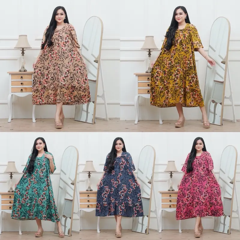 FUJI ALIYAA JUMBO LD 130 BAHAN RAYON PREMIUM ADEM TEBAL DASTER FUJI VIRAL HARGA TERMURAH DASTER FUJI XXXXL Wanita 5
