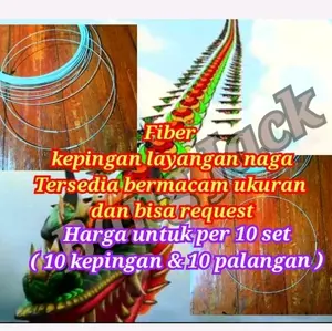 fiber kepingan layangan naga -harga per 10 pcs - diameter 20 -40 cm - kepingan belum diampul - kepingan set palangan