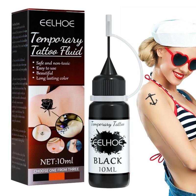 Mực Tạm Thời 10Ml, Mực Dán Bán Vĩnh Viễn Và Không Thấm Nước Với Chai Có Thể Bóp, Tàn Nhang Giả Nhiệt Độ Tự Làm Sáng Tạo Cho Trẻ Em Và Người Lớn 1