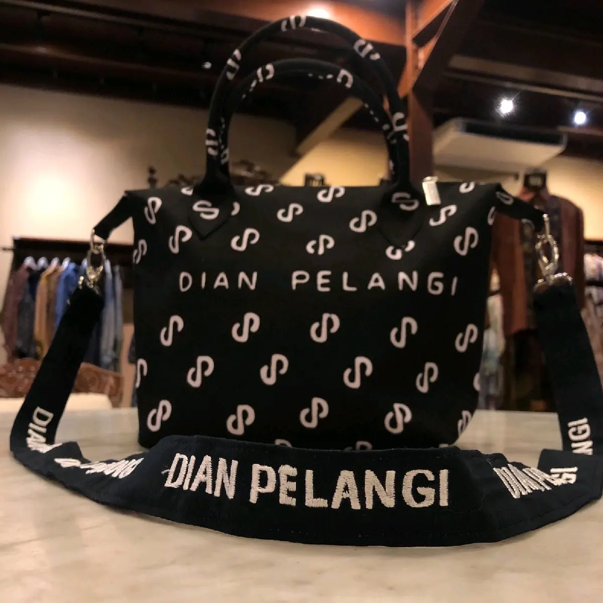 Tas resleting katun blacu batik cap tali panjang dian pelangi official Pekalongan