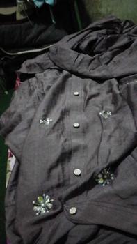 Product Review of CLARA One Set Wanita Payet Mewah Linen Setelan Atasan Rok Kekinian from r**5 2