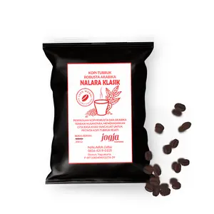 Kopi Hitam Pekat Bubuk Murni Robusta Arabika 100% Tanpa Campuran Nalara Coffee