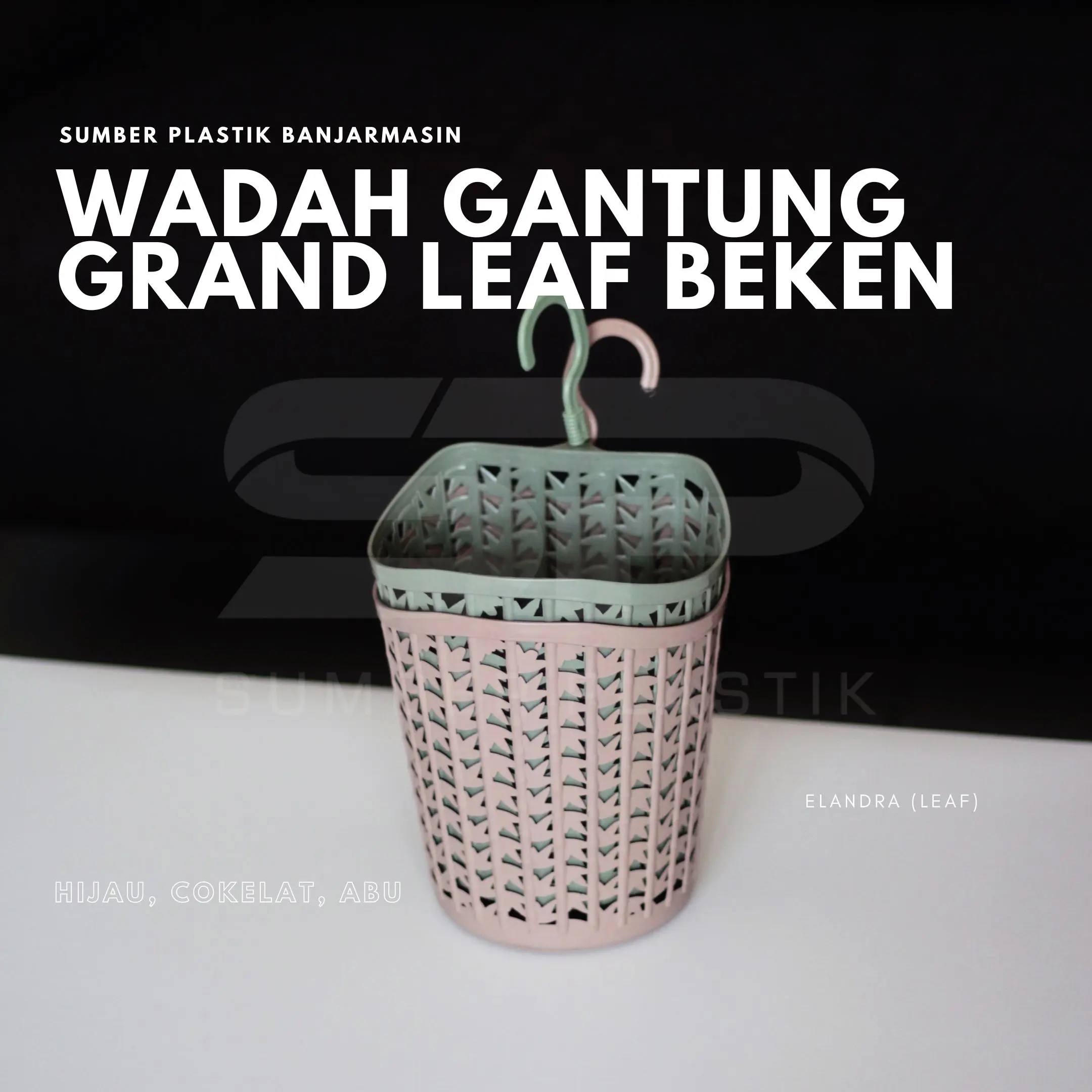 Keranjang Gantung Grand Leaf Beken Elandra Wadah Sabun Serbaguna Perlengkapan High Quality (Satuan)