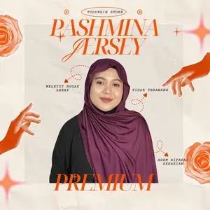 Pashmina Kaos Jersey Premium – Bahan Adem, Lentur, Tidak Licin by Tudungin Store