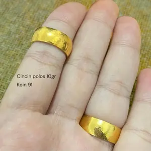 Cincin polos /Belah rotan 10gr koin 91