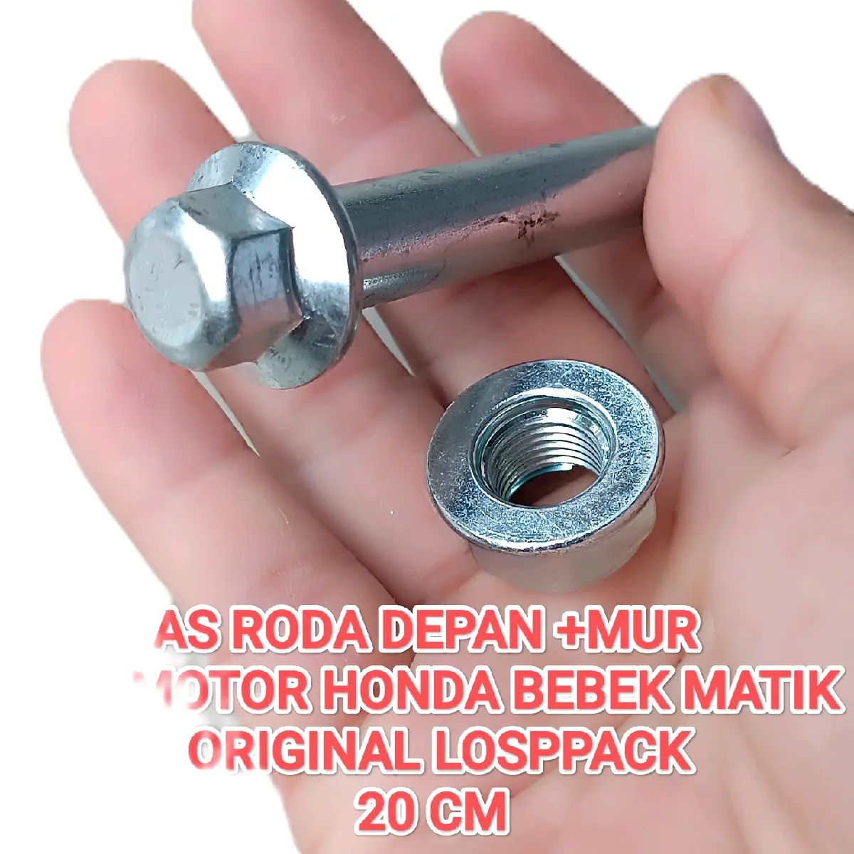 AS RODA DEPAN ORIGINAL LOSPPACK  20 CM BEAT VARIO 110 VARIO 125 GRAND SUPRA ALL MOTOR HONDA BEBEK MATIK