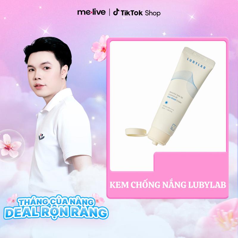 [Độc quyền Vũ Thái Bình] Kem chống nắng nâng tông Lubylab Waterfull Tone-up Essence UV Blue Shield SPF50+ PA++++ 50ml