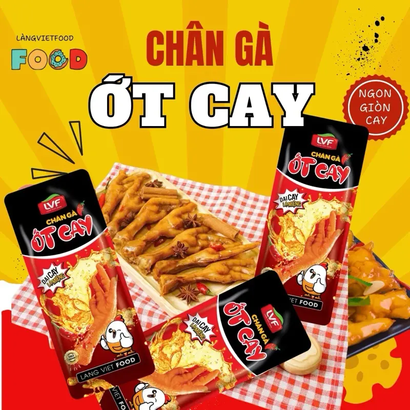 Combo 20 Chân gà ớt cay 32g vị truyền thống chângà