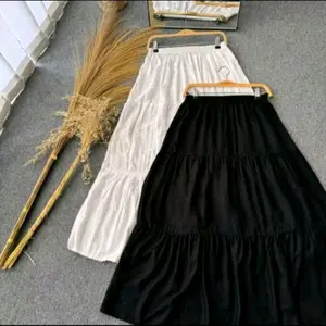 Rok susun mayung katun premium polos