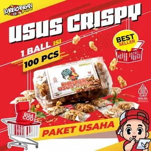 Paket Usaha Usus Krispy Pedas 1 ball (isi 100 pcs)