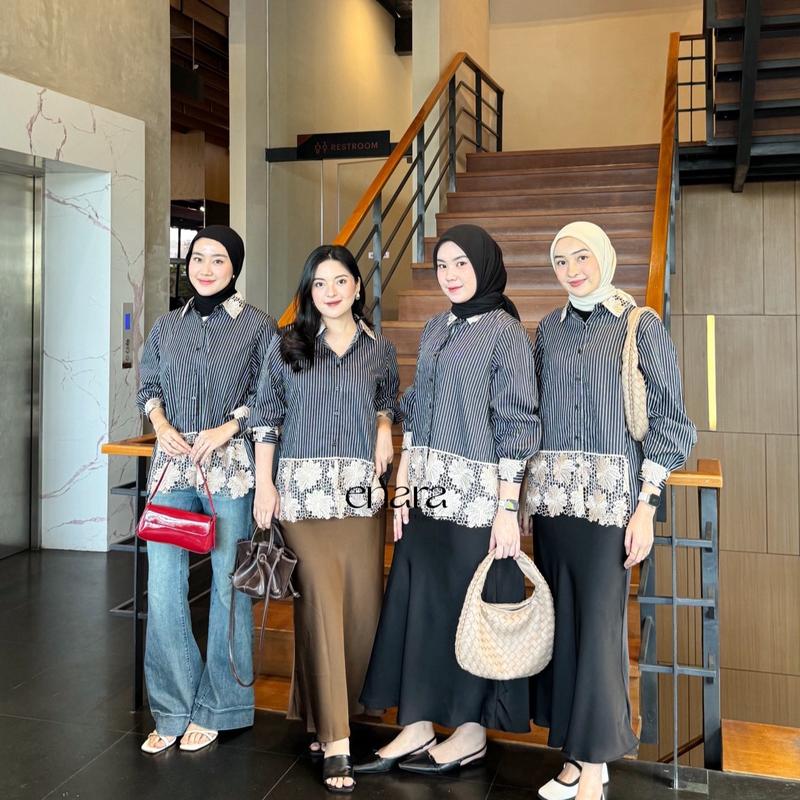 MECCA BASIC - kemeja salur by ENARA OUTFIT 1