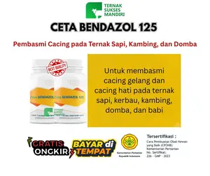 CETA BENDAZOL 125 100 ML - Pembasmi Cacing Untuk Hewan Ternak Ruminansia 100ML