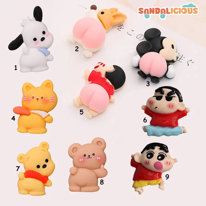 (E) Jibitz Sandal Pokemon Sincan / Patch Sandal Anime / Charm Sandal / Pin Sandal Cros / Mainan Sandal clog / Jibit Sandal / Sandal Fuji / Sandal Baim / Aksesoris Sandal / Jibitz Sendal / Mainan Sandal / Charm Jibitz / Pin Jibitz 1