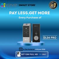 Gambar EZVIZ DL04 PRO SMART HOME SECURITY FINGERPRINT DOOR DEADBOLT LOCK - DL04 PRO  dari Ezviz Smart Store Kota Administrasi Jakarta Barat 1 Tokopedia
