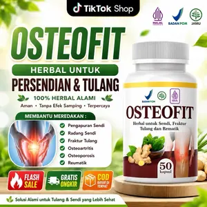 Osteofit Kapsul Original Herbal Persendian BPOM - Membantu Pulih Nyeri Sendi & Pengapuran Tulang - Suplemen Kesehatan Tulang & Sendi 100% Asli Aman Tanpa Efek Samping