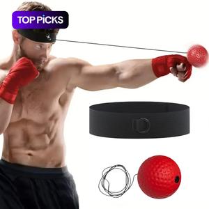 ボクシングリフレックスボール 男友ギフト用、反射速度と手と目の協調を向上させるトレーニング用ボクシング器具 自宅で使える、男性向けボクシングギア