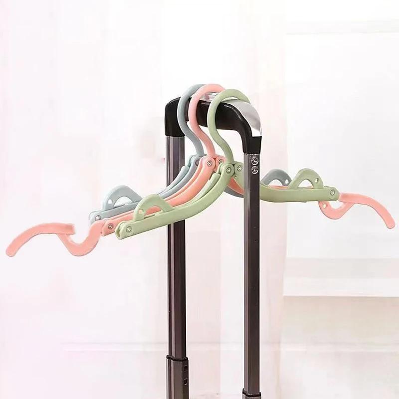 10PCS Gantungan Baju Hanger Lipat Portable Jemuran Pakaian Travel Serbaguna 5