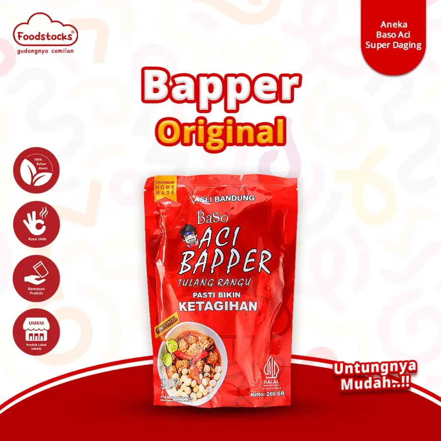 Baso Aci Bapper Tulang Rangu Original Asli Bandung 220gr