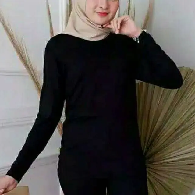 [ COD ] Manset Badan wanita tangan panjang bahan spandex Blus Inner Blouse Inner atasan