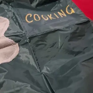 [BISA COD] Celemek Masak Polyester Plastik Anti Air Apron Masak Anti Basah Premium Bahan Tebal