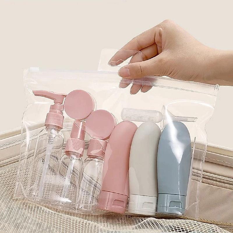 Set 11 Bộ Chiết Mỹ Phẩm Lọ Chiết Mĩ Phẩm Mini Chi Tiết Du Lịch Kèm Túi Zip Nhỏ…
