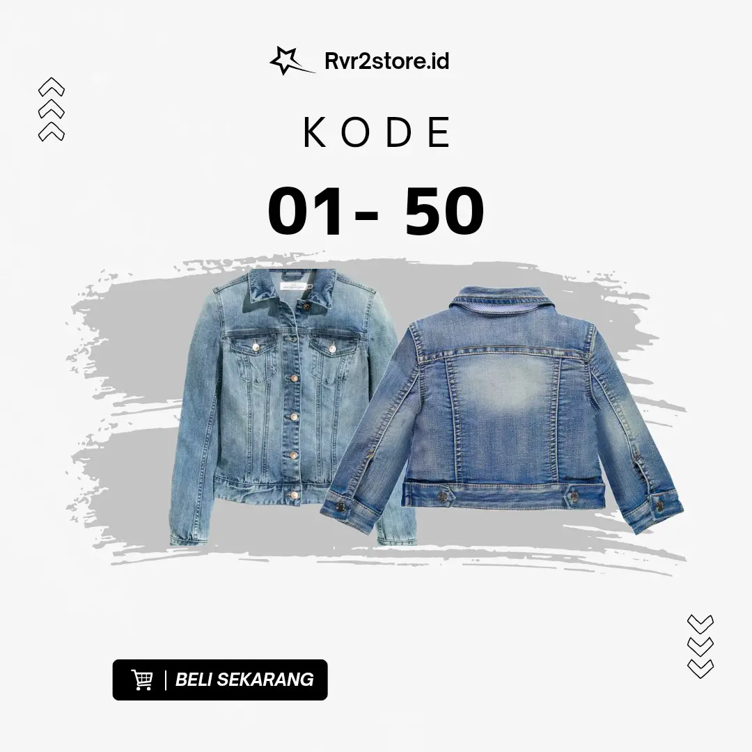Jaket jeans Pria Kode 1 - 50