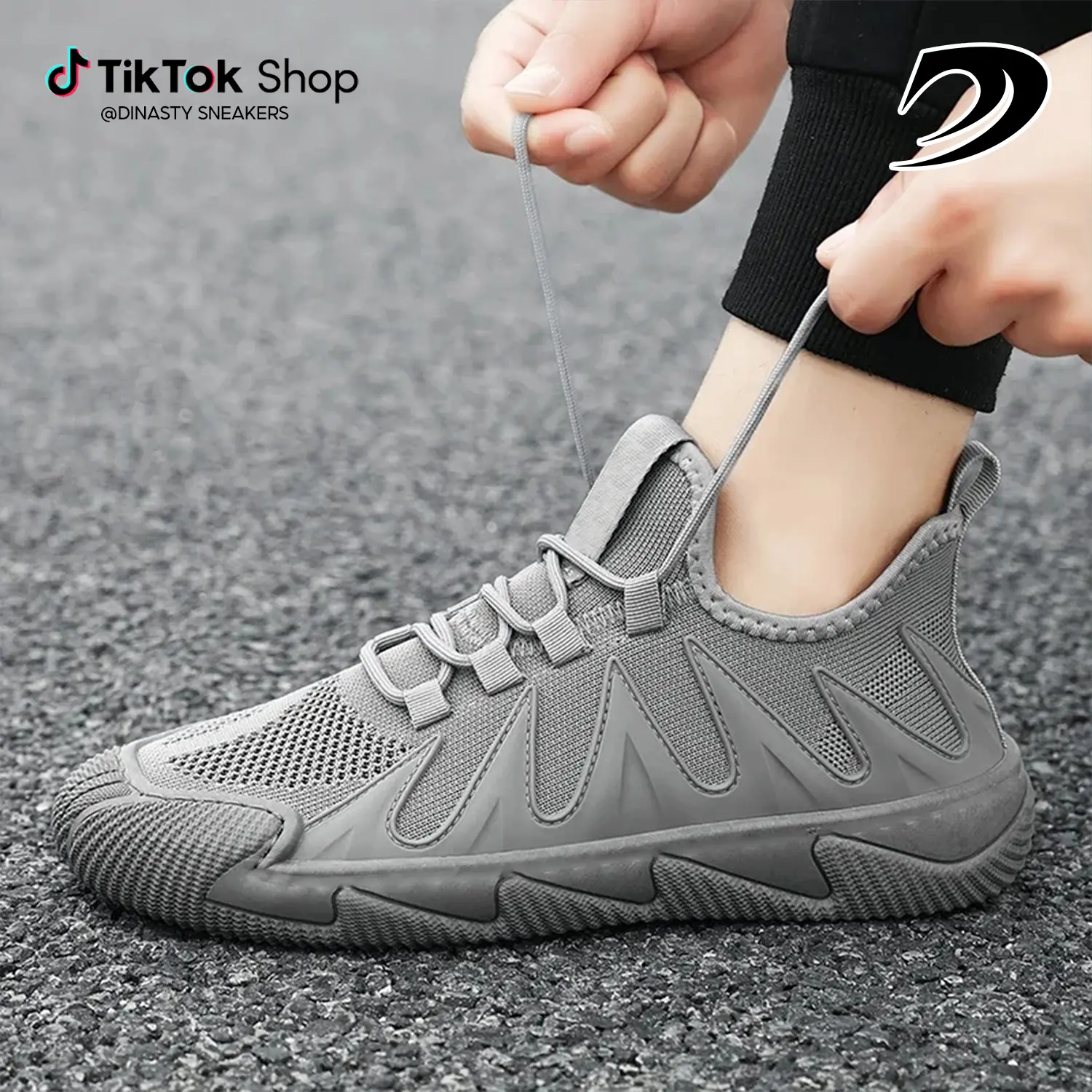 Sepatu Running pria sporty dan trendy-  T90 shoes man high quality premium Outdoor Abu