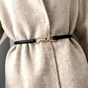 Ikat Pinggang Wanita Elegan Gesper Metal Gold – Sabuk Fashion Premium Untuk Blazer & Dress