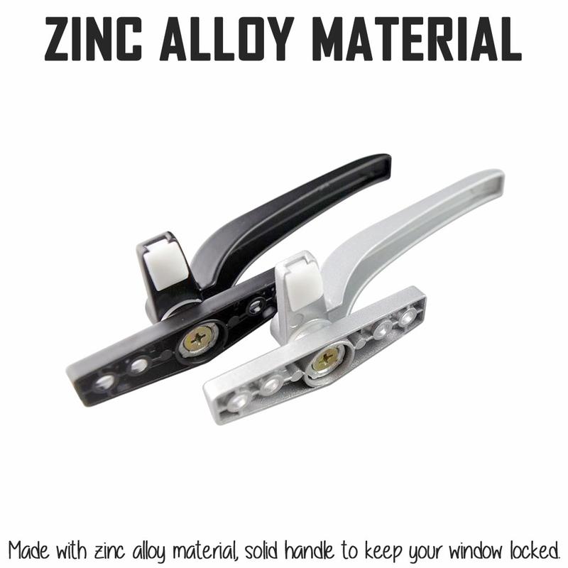 Product Introduction of 【SKIT SG】 Aluminium Casement Window Lock Handle - DIY Lever Replacement for HDB Home 1