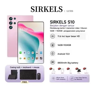 【Bisa COD】S10 Tablet PC Asli Tablet Tab Baru ROM16GB+1TB RAM Tablet Android 11.6 Inci LayarLayar BesarWiFi 5G Dual SlM Tablet Baru Kartu Full