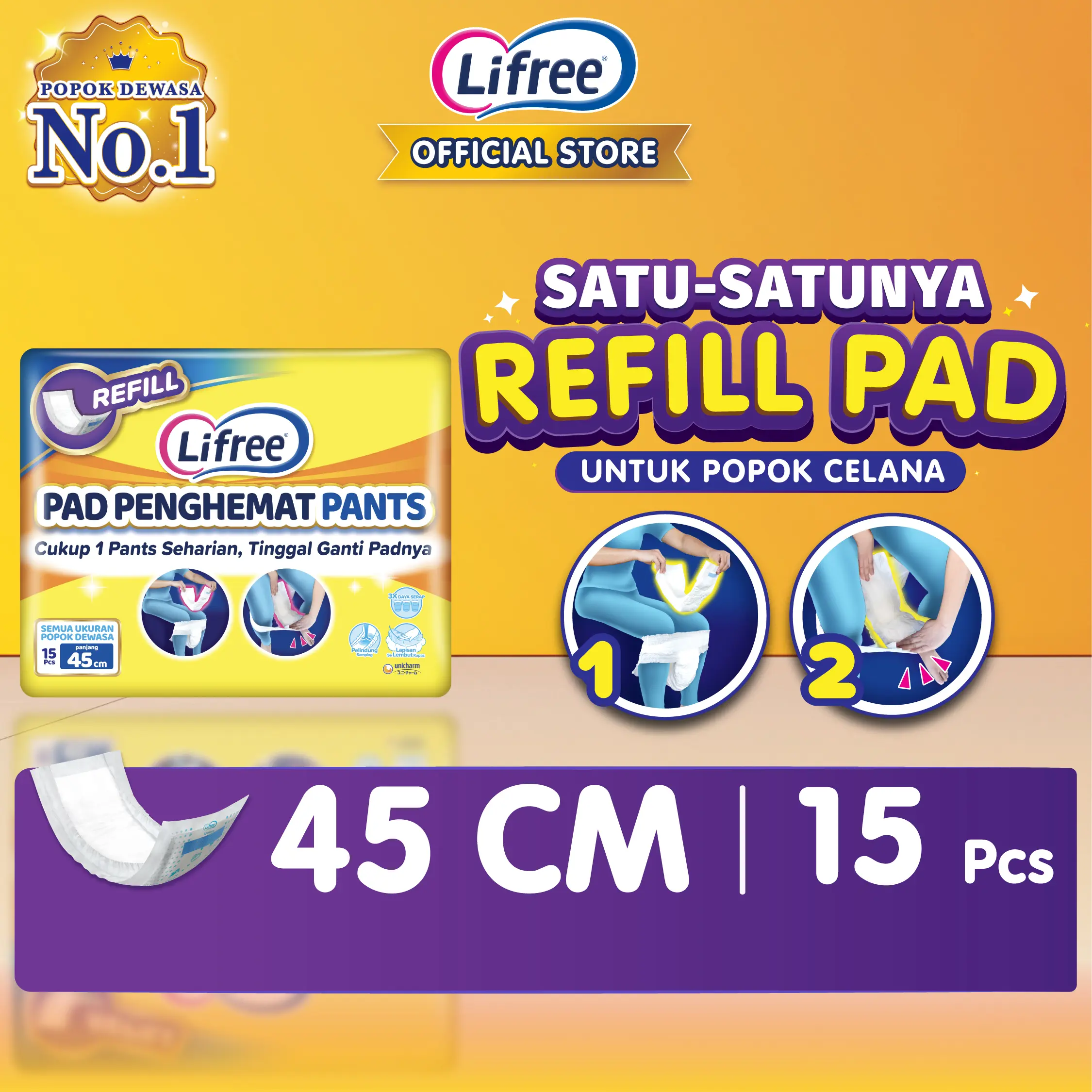 Lifree Pad Penghemat Pants - 15 pads