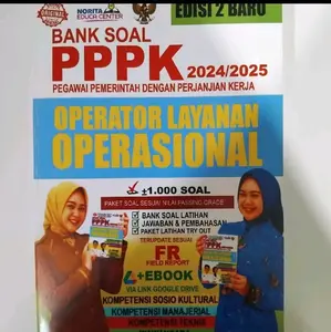 BUKU BANK SOAL PPPK OPERATOR LAYANAN OPERASIONAL 2024/2025  - EDISI 2 BARU