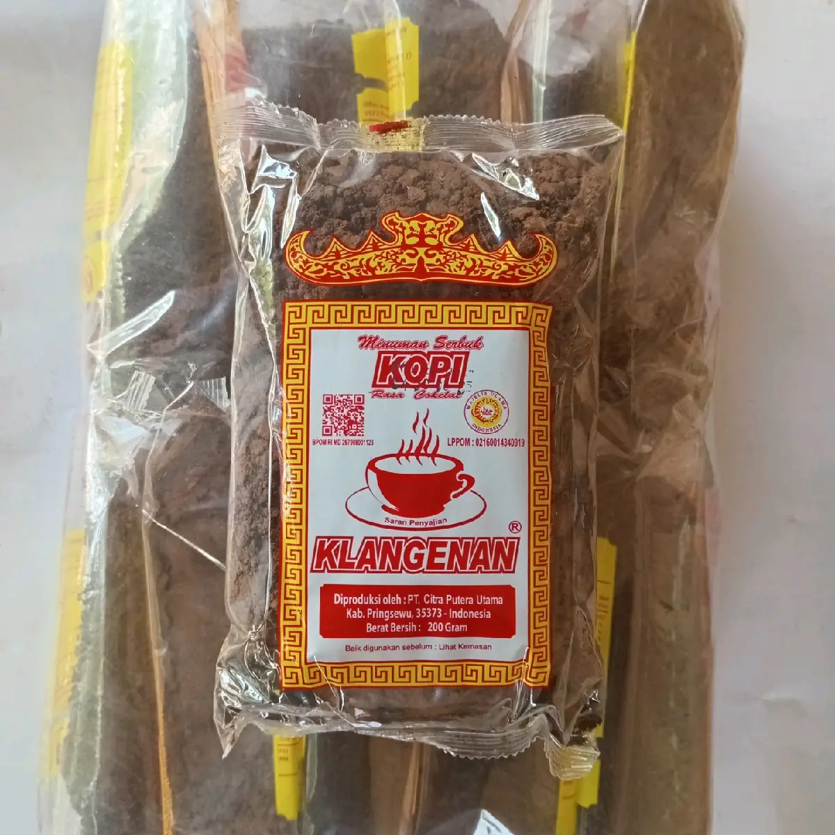 Kopi Klangenan 2kg - Kopi Robusta Asli Lampung 200gr (10 Pcs) - Kopi Bubuk Robusta