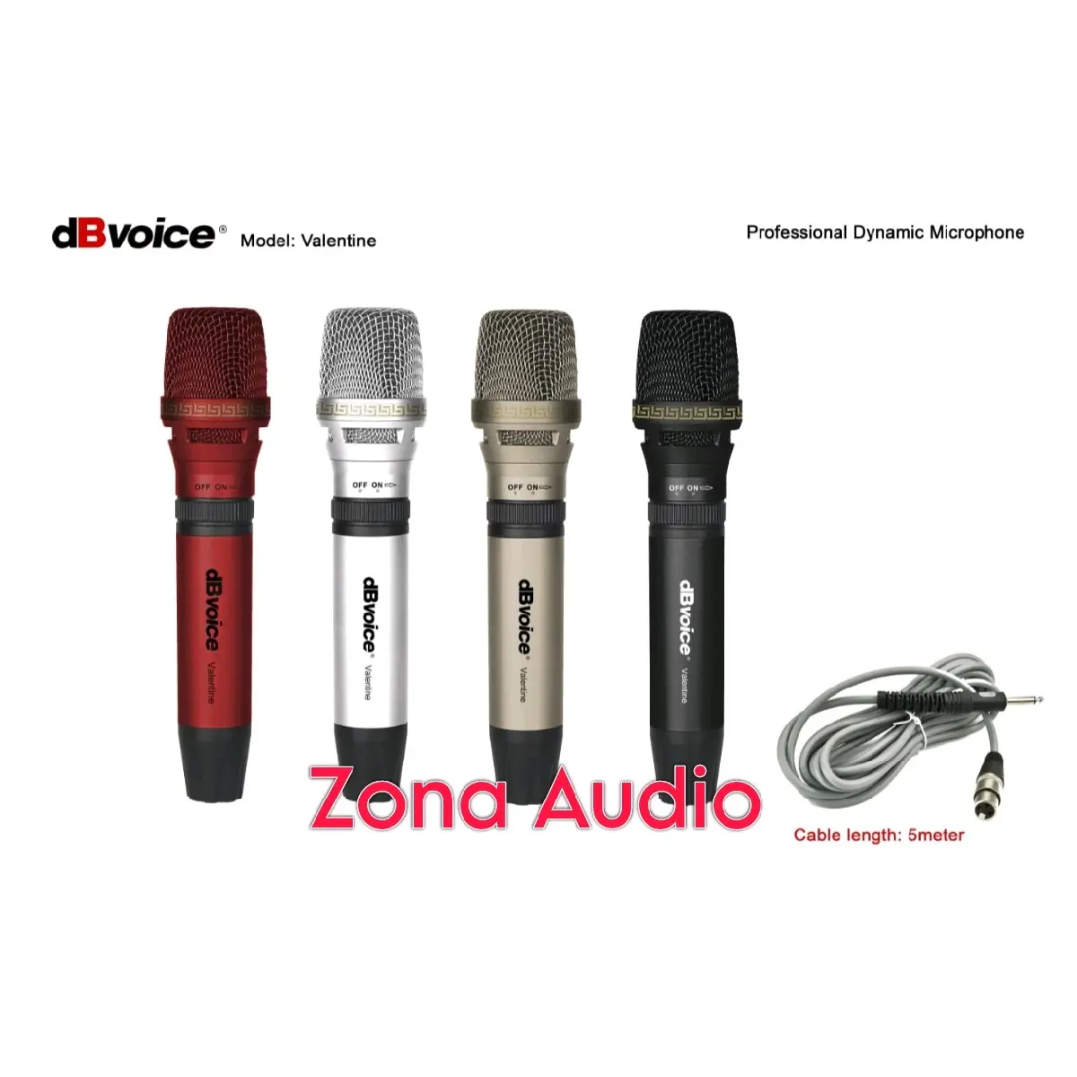 MIC KABEL DBVOICE VALENTINE VOKAL DYNAMIC GARANSI ORIGINAL